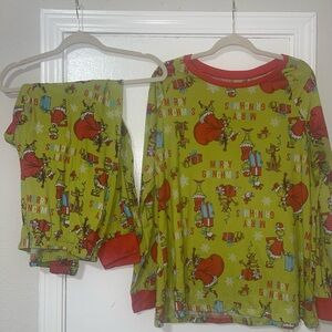 Dr. Seuss Green and Red Pajama Sets for Festive Comfort